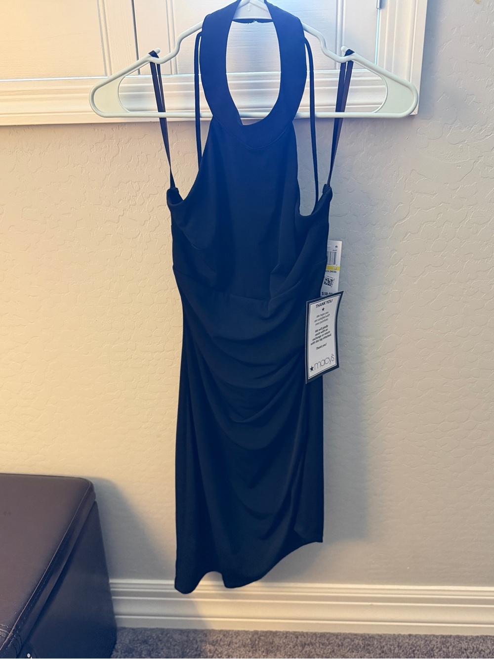 Black Halter Mini Dress